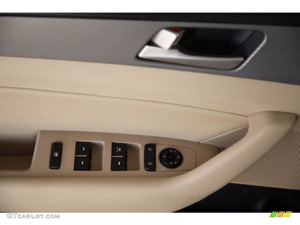 2017 Hyundai Sonata SE Hybrid Beige Door Panel Photo #139566887