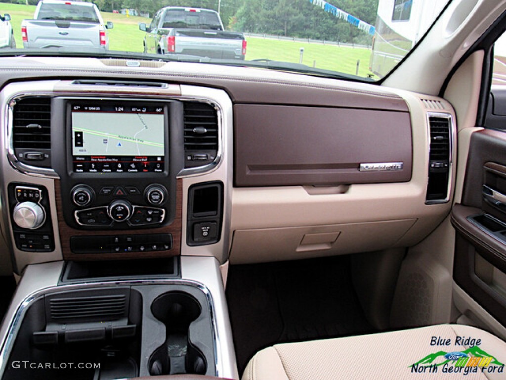 2018 1500 Laramie Crew Cab 4x4 - Delmonico Red Pearl / Canyon Brown/Light Frost Beige photo #16