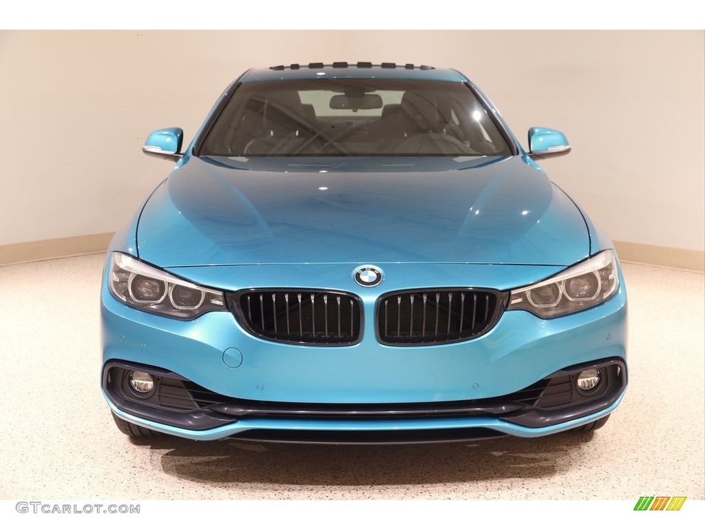 2018 4 Series 430i xDrive Coupe - Snapper Rocks Blue Metallic / Black photo #2