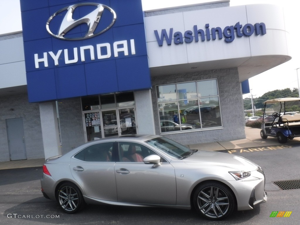 2017 IS 300 AWD - Silver Lining Metallic / Rioja Red photo #2