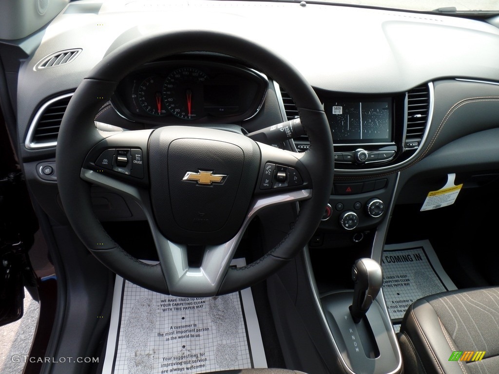 2021 Chevrolet Trax LT AWD Jet Black Steering Wheel Photo #139568774