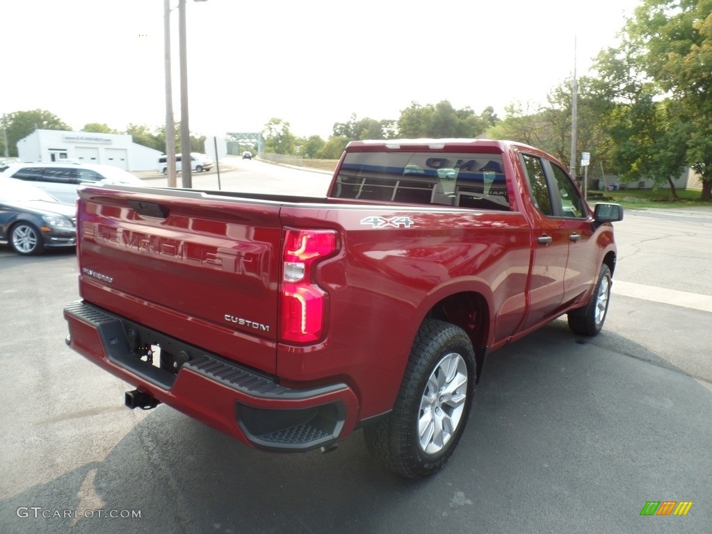 2020 Silverado 1500 Custom Double Cab 4x4 - Cajun Red Tintcoat / Jet Black photo #7