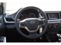 2021 Hyundai Accent Black Interior Steering Wheel Photo