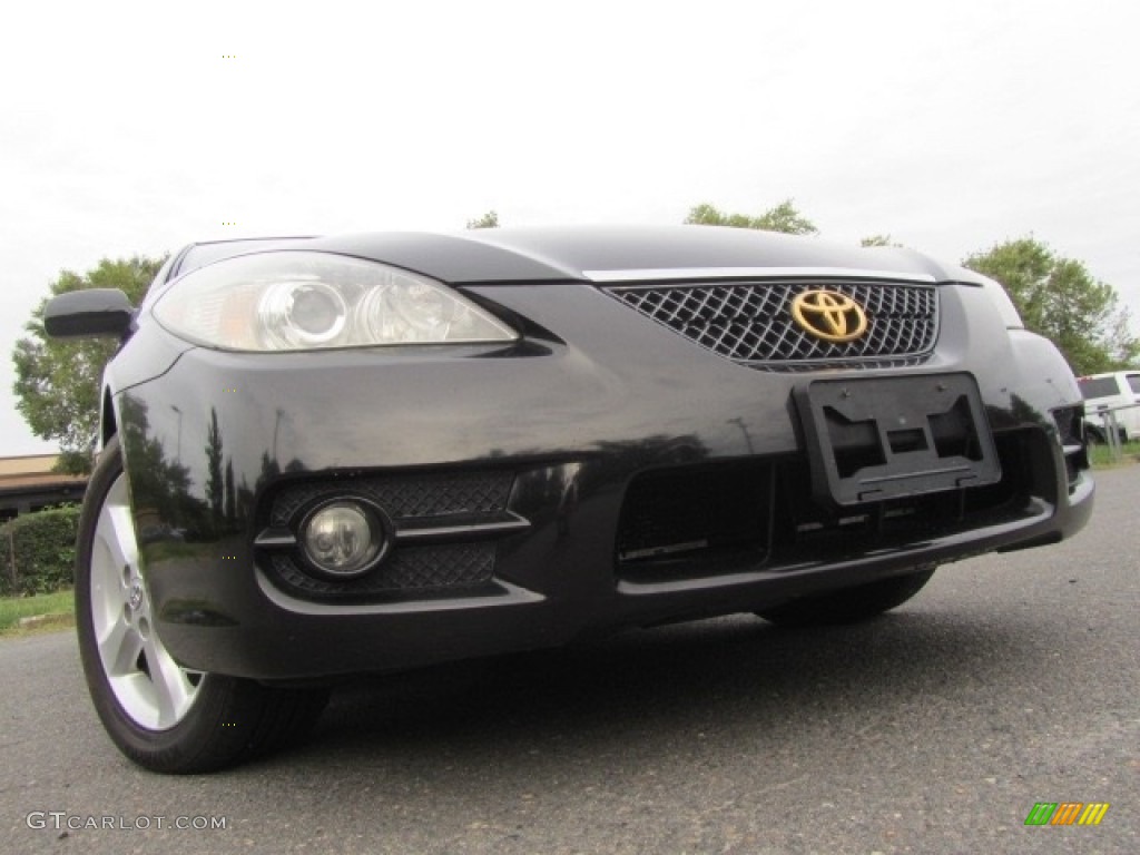 2008 Solara SLE V6 Convertible - Black / Ivory photo #2