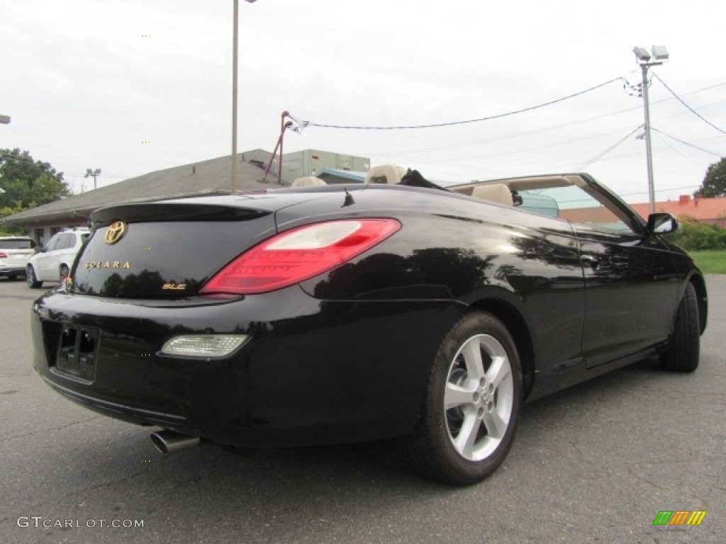 2008 Solara SLE V6 Convertible - Black / Ivory photo #10