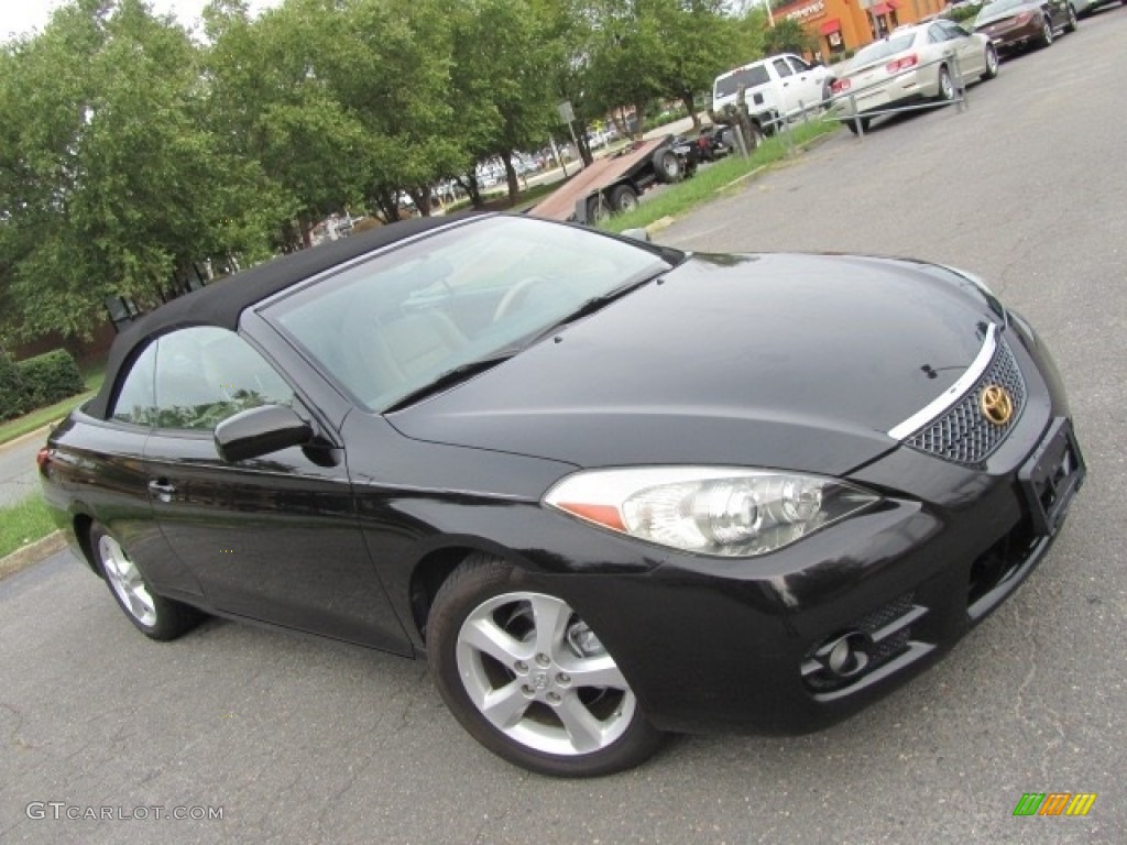 2008 Solara SLE V6 Convertible - Black / Ivory photo #12