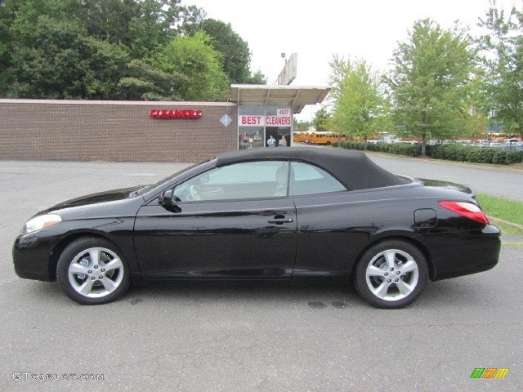 2008 Solara SLE V6 Convertible - Black / Ivory photo #13