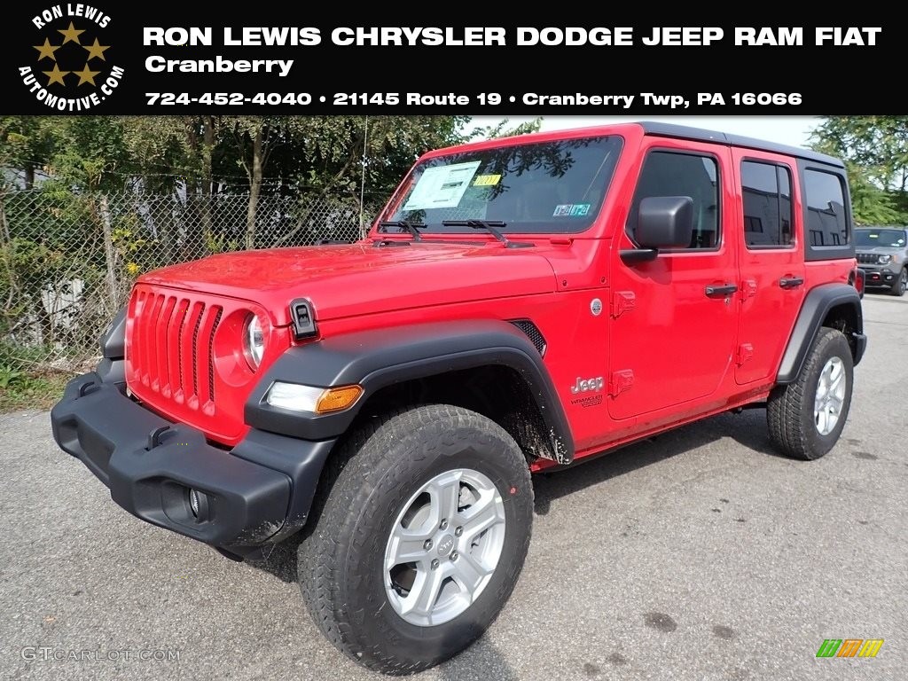 2021 Wrangler Unlimited Sport 4x4 - Firecracker Red / Black photo #1