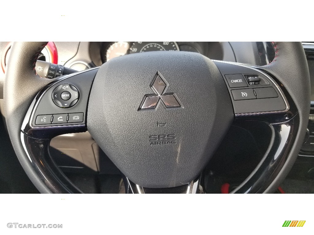 2020 Mitsubishi Mirage Limited Edition Black Steering Wheel Photo #139572342