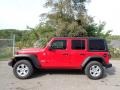 2021 Firecracker Red Jeep Wrangler Unlimited Sport 4x4  photo #9