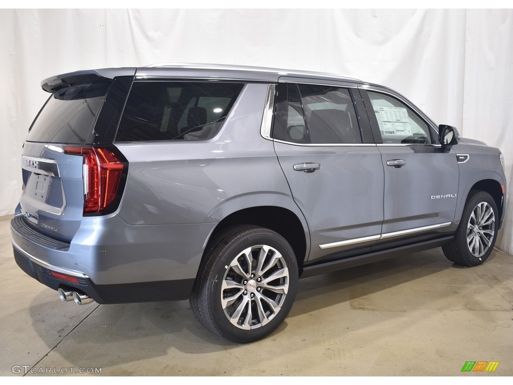 2021 Yukon Denali 4WD - Satin Steel Metallic / Teak/­Light Shale photo #2
