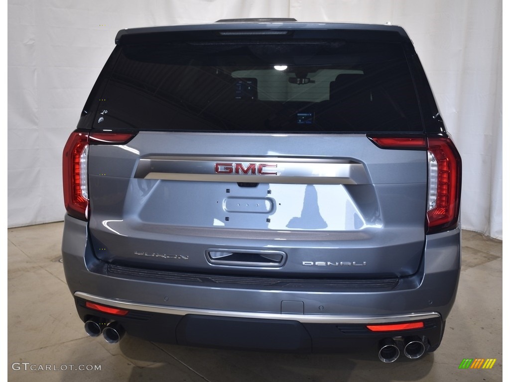 2021 Yukon Denali 4WD - Satin Steel Metallic / Teak/­Light Shale photo #3