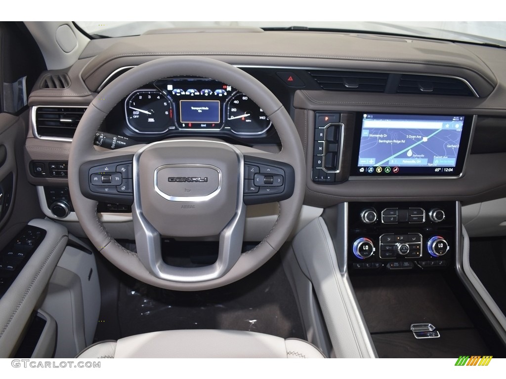 2021 GMC Yukon Denali 4WD Teak/­Light Shale Dashboard Photo #139572916