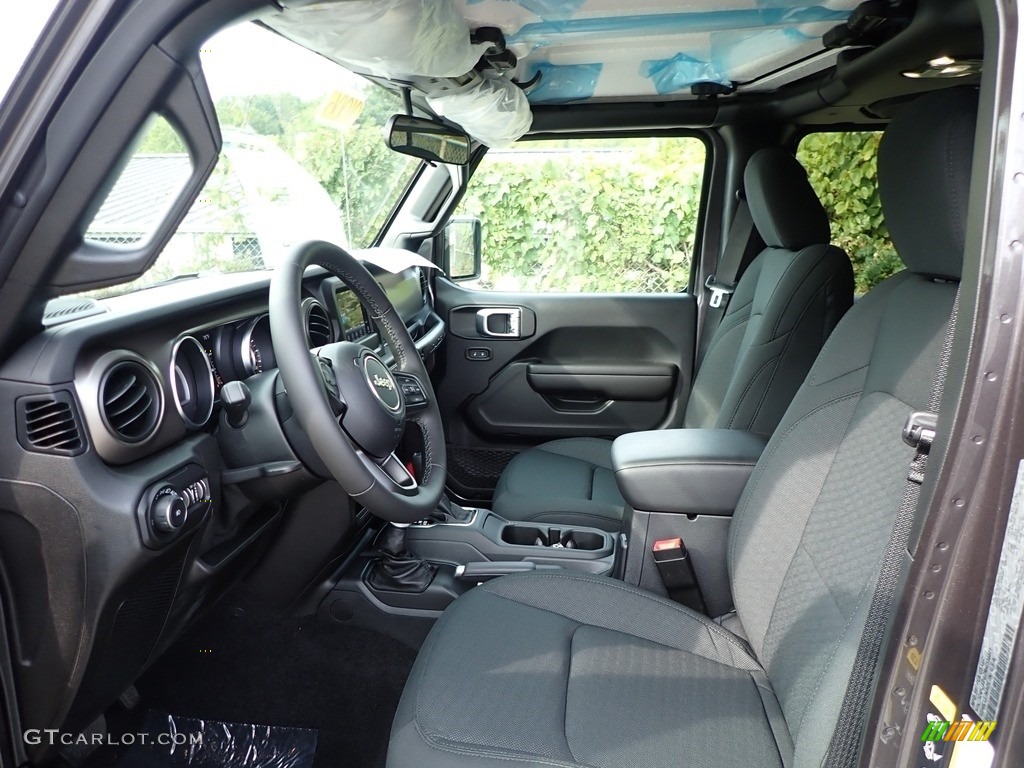 Black Interior 2021 Jeep Wrangler Unlimited Sport 4x4 Photo #139572999
