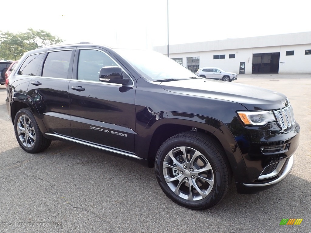 Diamond Black Crystal Pearl 2020 Jeep Grand Cherokee Summit 4x4 Exterior Photo #139573245