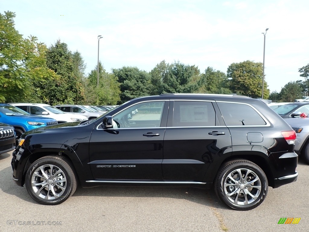 Diamond Black Crystal Pearl 2020 Jeep Grand Cherokee Summit 4x4 Exterior Photo #139573395