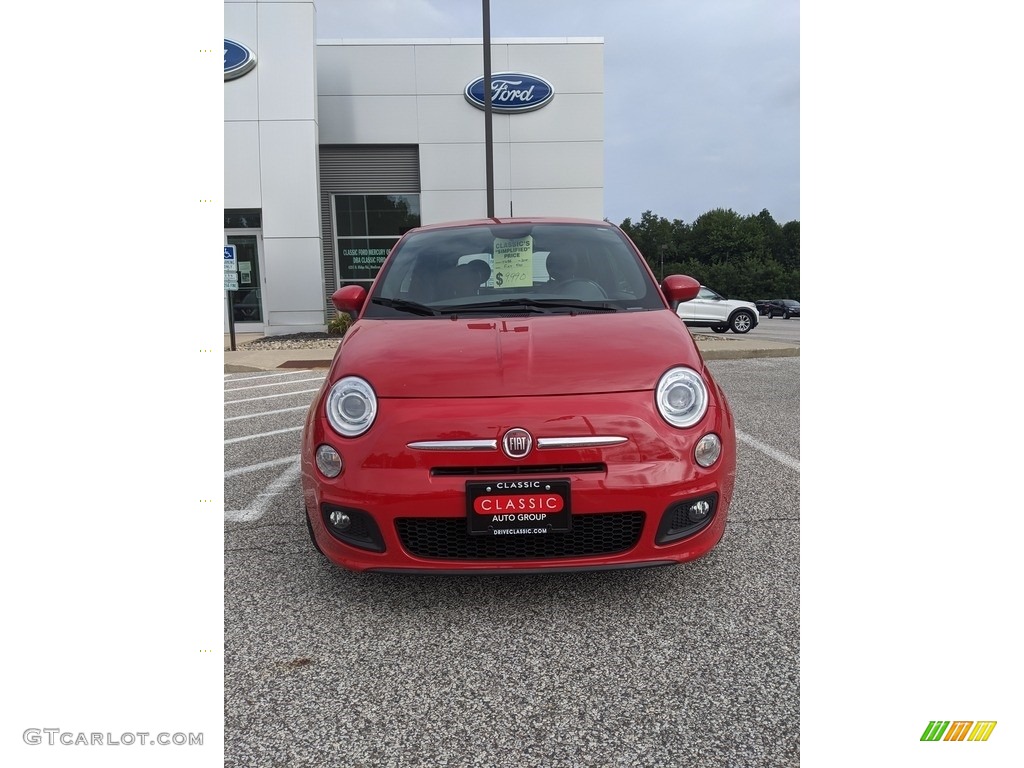 2015 500 Sport - Rosso (Red) / Avorio (Ivory) photo #2