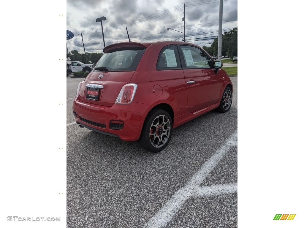 2015 500 Sport - Rosso (Red) / Avorio (Ivory) photo #5