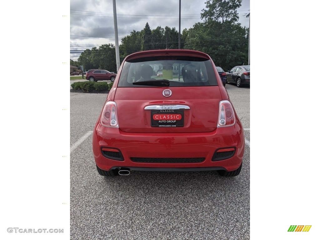 2015 500 Sport - Rosso (Red) / Avorio (Ivory) photo #6