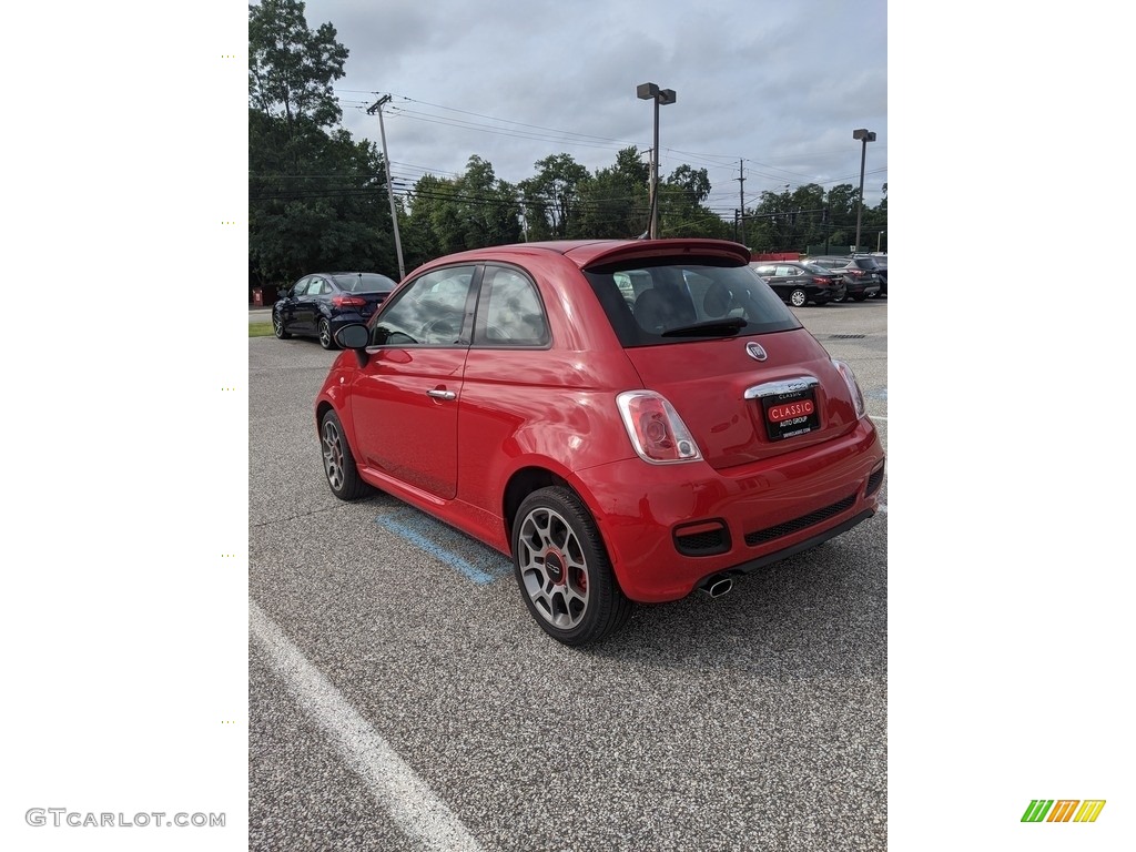 2015 500 Sport - Rosso (Red) / Avorio (Ivory) photo #7