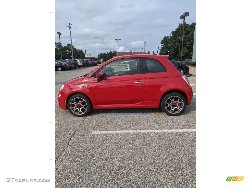 2015 500 Sport - Rosso (Red) / Avorio (Ivory) photo #8