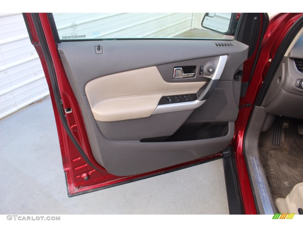 2014 Ford Edge Limited EcoBoost Medium Light Stone Door Panel Photo #139575018