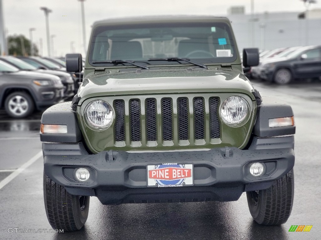 2021 Wrangler Unlimited Sport 4x4 - Sarge Green / Black photo #2