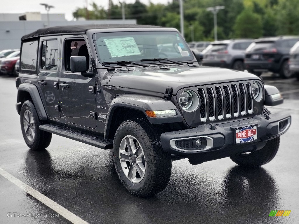 2021 Wrangler Unlimited Sahara 4x4 - Granite Crystal Metallic / Black photo #1