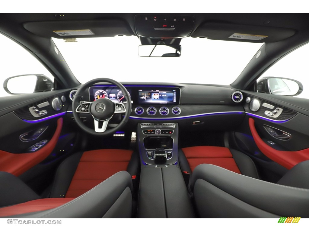 Classic Red/Black Interior 2020 Mercedes-Benz E 450 Coupe Photo #139577141