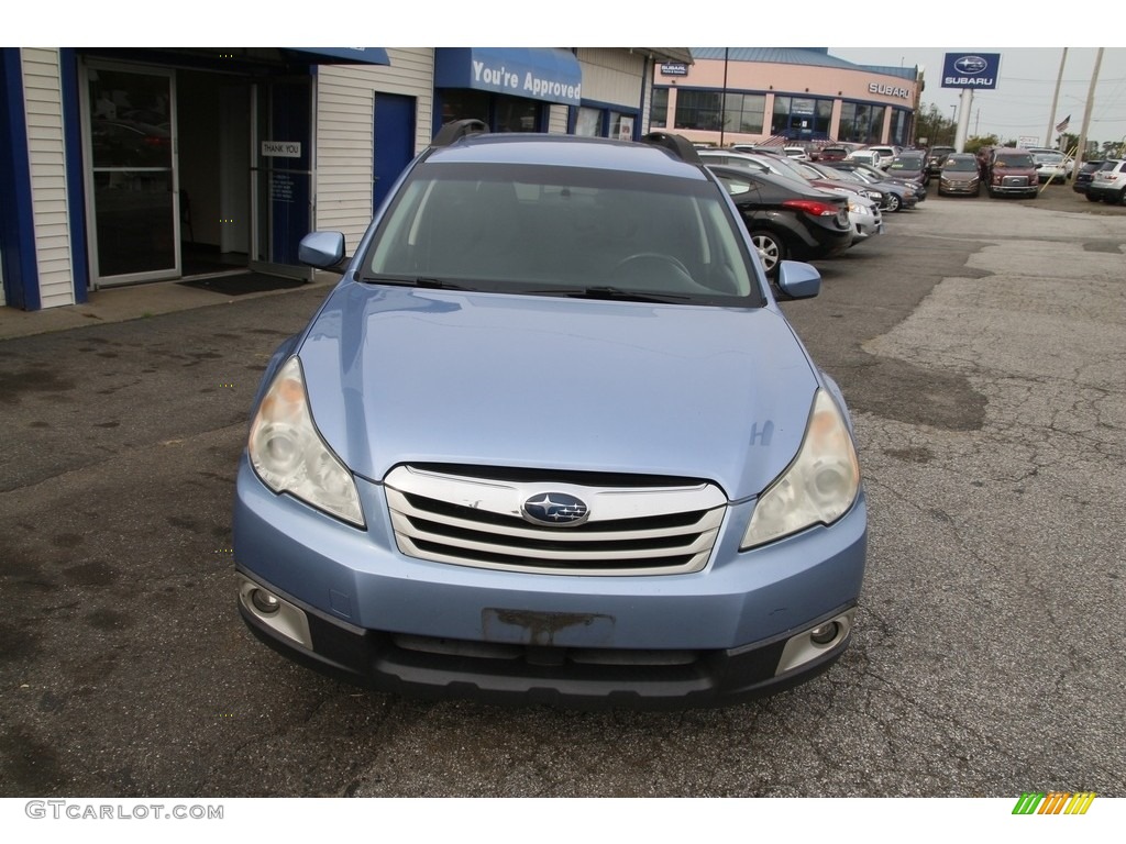 2011 Outback 2.5i Premium Wagon - Sky Blue Metallic / Off Black photo #2