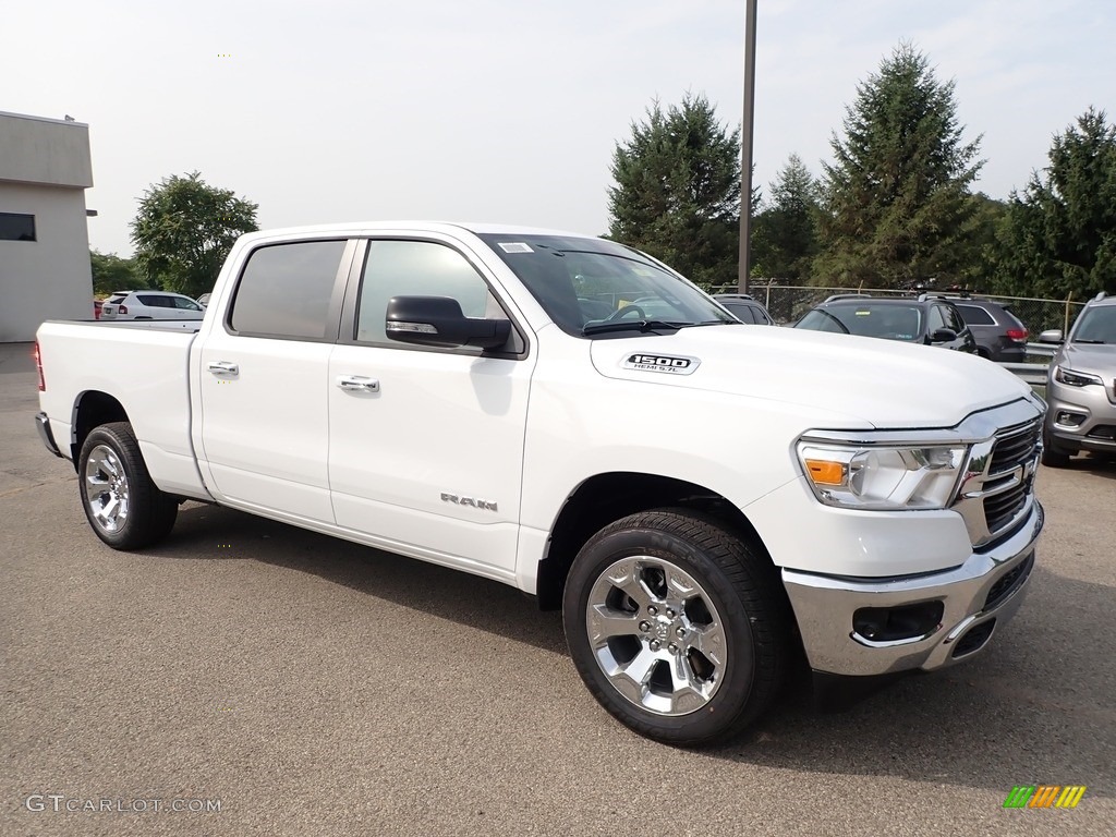 Bright White 2020 Ram 1500 Big Horn Crew Cab 4x4 Exterior Photo #139578669