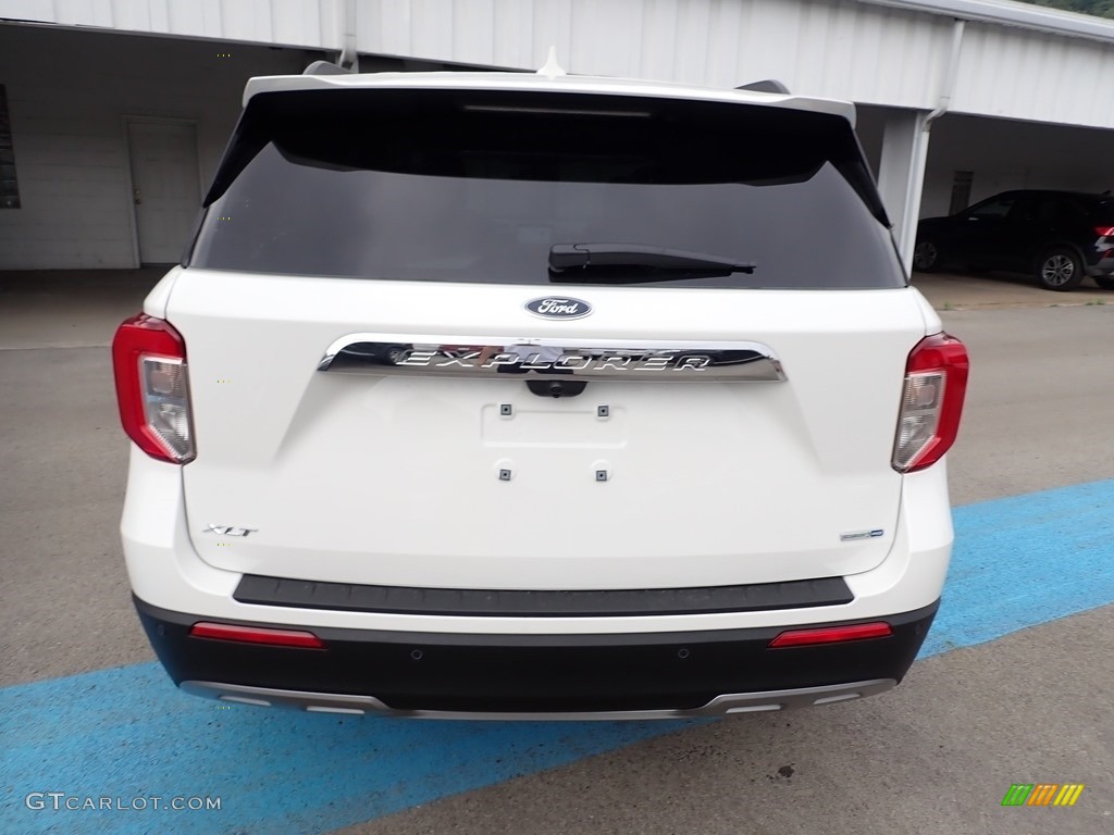 2020 Explorer XLT 4WD - Star White Metallic Tri-Coat / Ebony photo #8