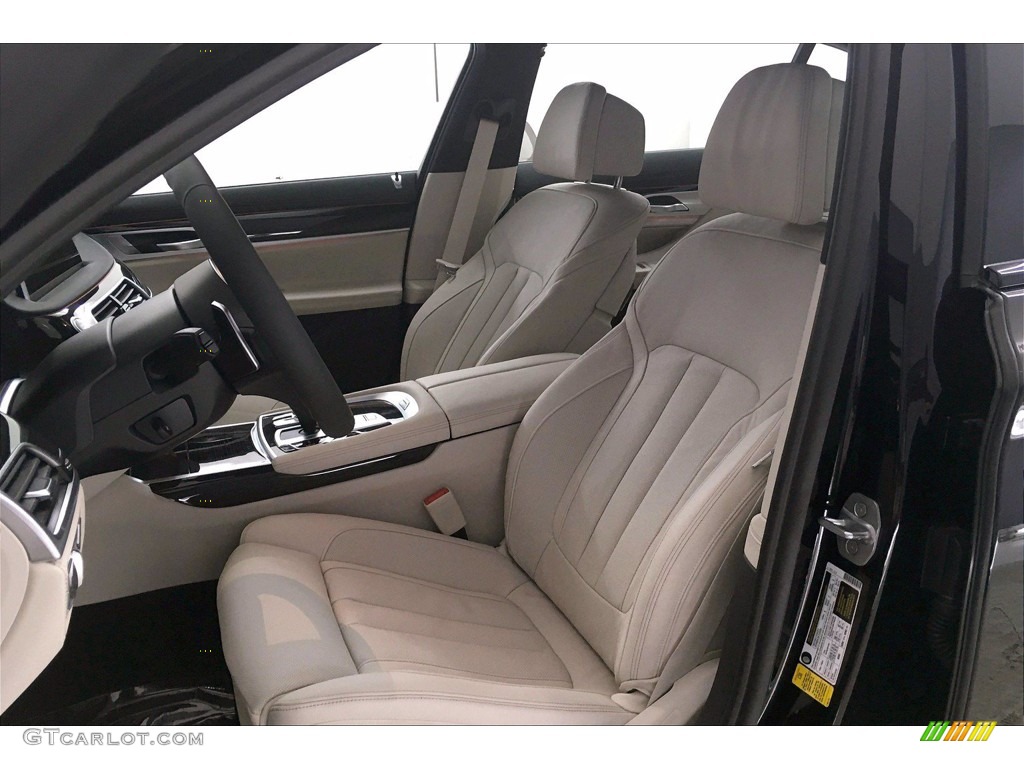 Ivory White/Black Interior 2021 BMW 7 Series 740i Sedan Photo #139580223