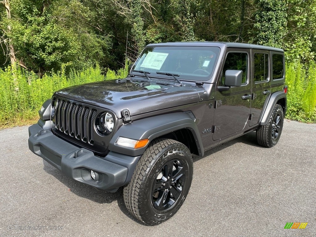 Granite Crystal Metallic 2021 Jeep Wrangler Unlimited Sport 4x4 Exterior Photo #139580475