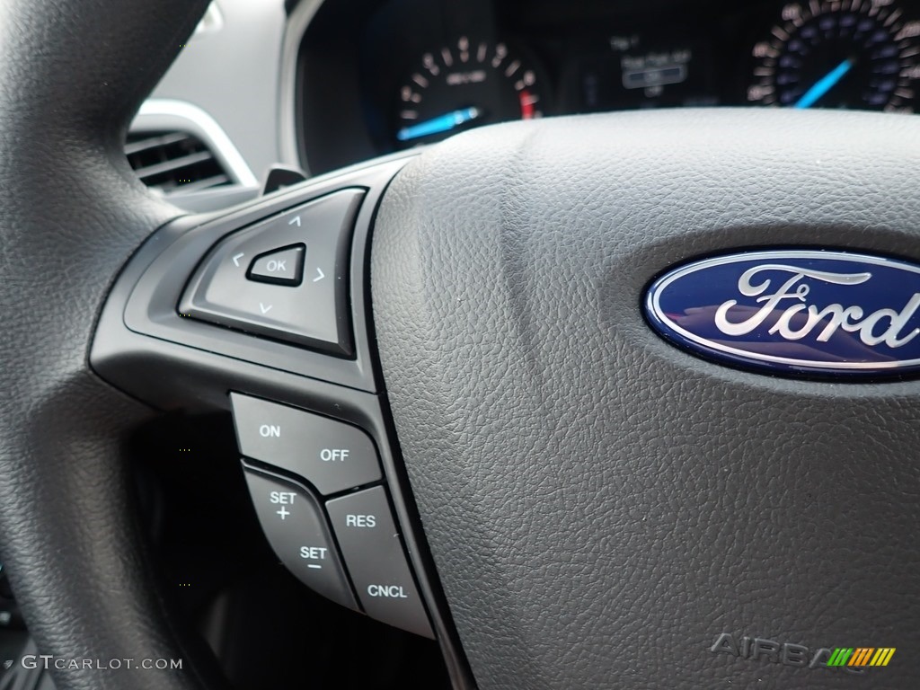 2020 Ford Edge SE AWD Ebony Steering Wheel Photo #139580862