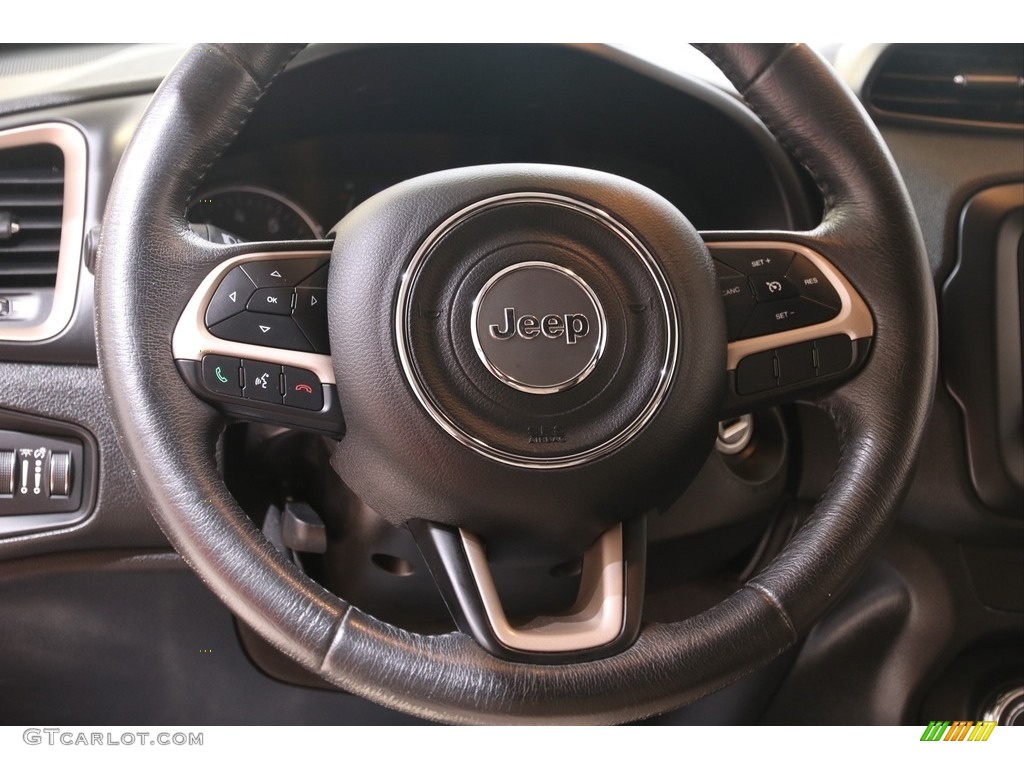 2016 Jeep Renegade Latitude 4x4 Black/Sandstorm Steering Wheel Photo #139581012