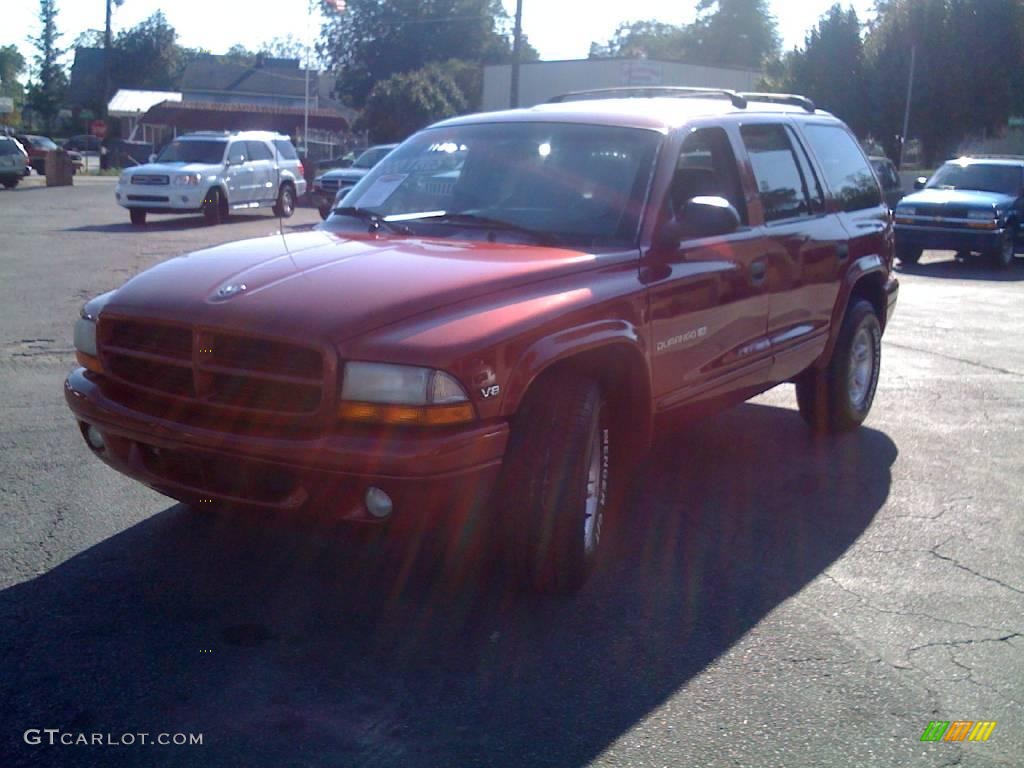 2000 Durango SLT - Chili Pepper Red Pearl / Mist Gray photo #2