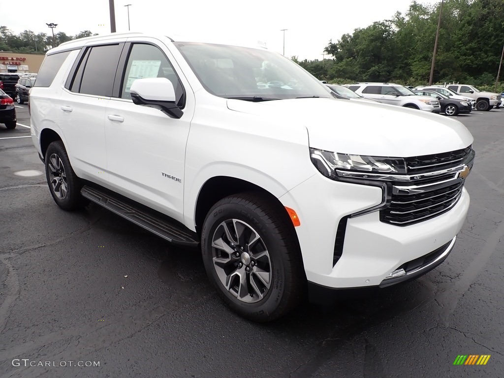 Summit White 2021 Chevrolet Tahoe LT 4WD Exterior Photo #139582980