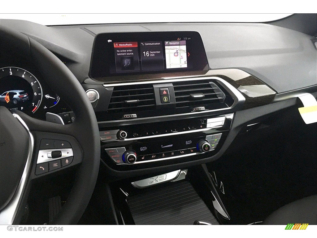 2021 BMW X3 xDrive30i Black Dashboard Photo #139583433