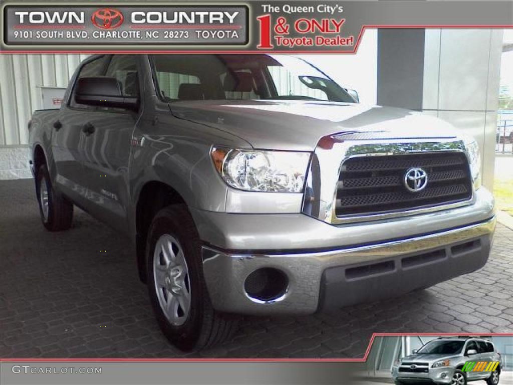 2007 Tundra SR5 CrewMax - Silver Sky Metallic / Black photo #1