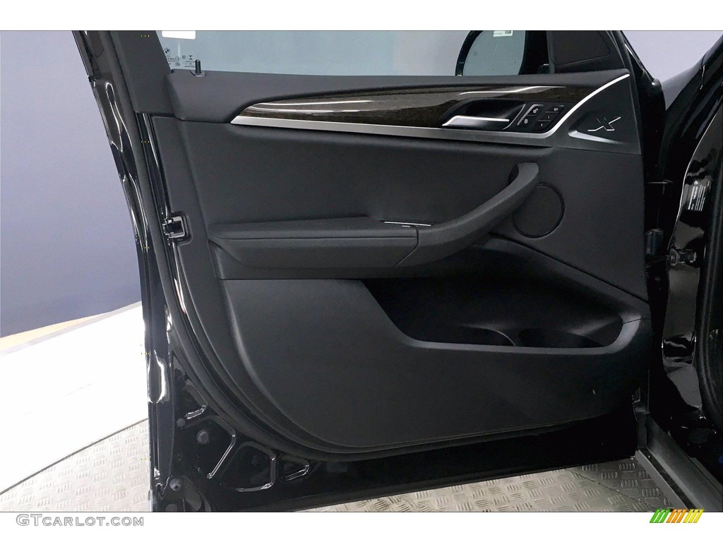 2021 BMW X3 xDrive30i Black Door Panel Photo #139583574