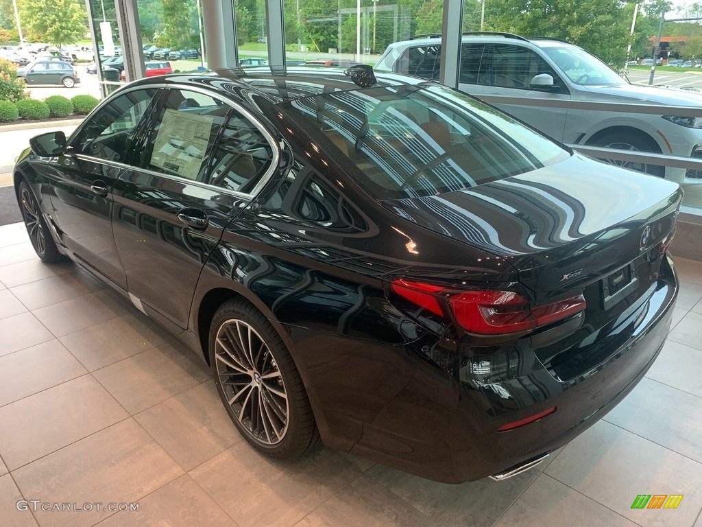 2021 5 Series 540i xDrive Sedan - Black Sapphire Metallic / Cognac photo #2