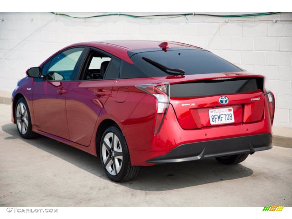 2018 Prius Three Touring - Hypersonic Red / Black photo #2