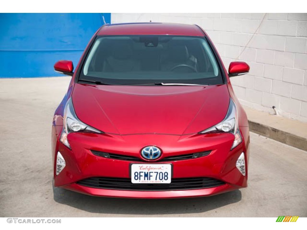 2018 Prius Three Touring - Hypersonic Red / Black photo #7