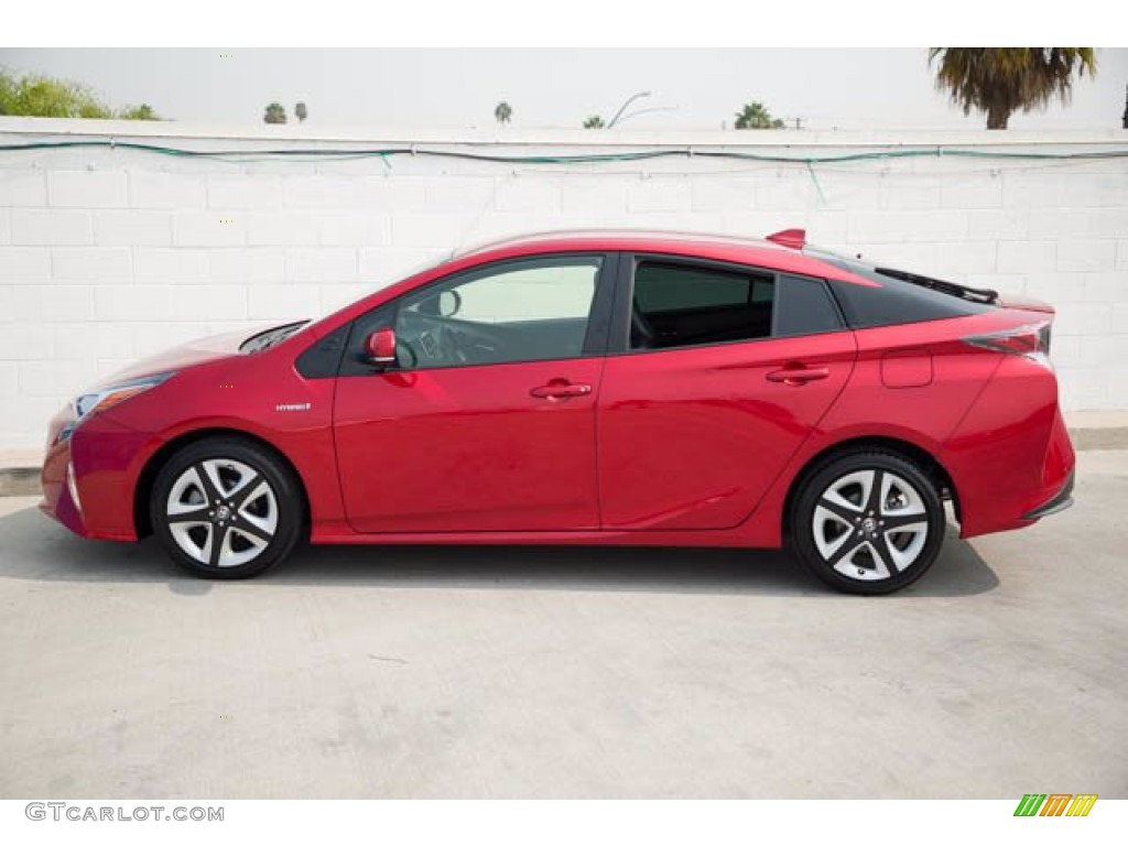 2018 Prius Three Touring - Hypersonic Red / Black photo #8