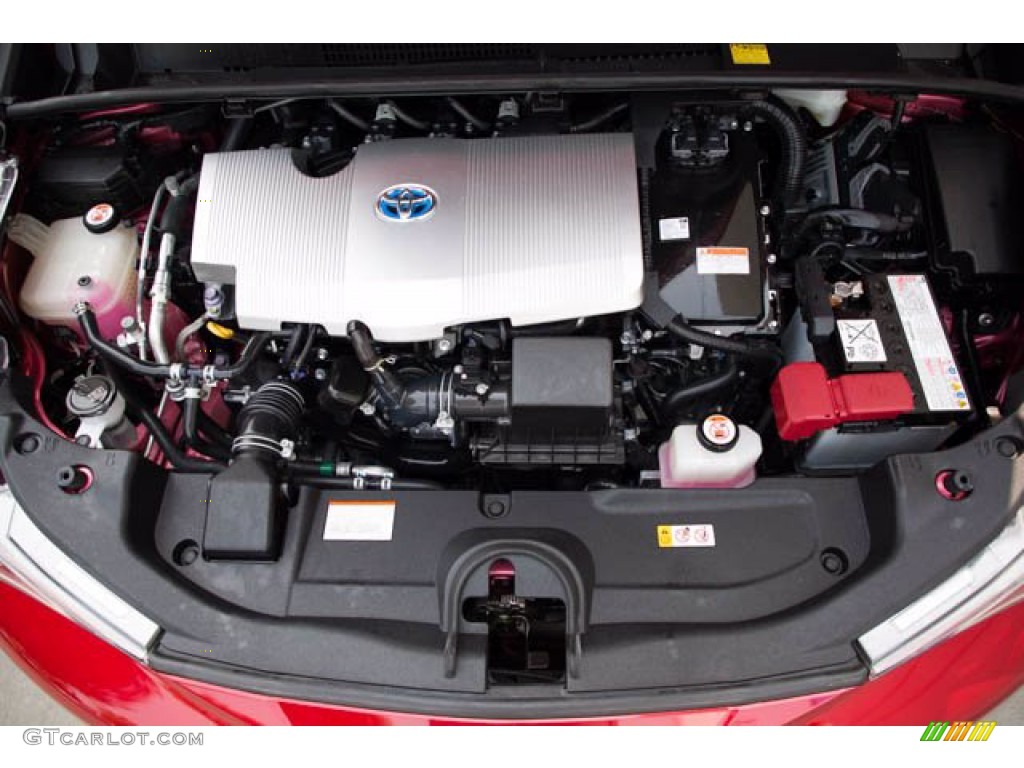 2018 Prius Three Touring - Hypersonic Red / Black photo #35