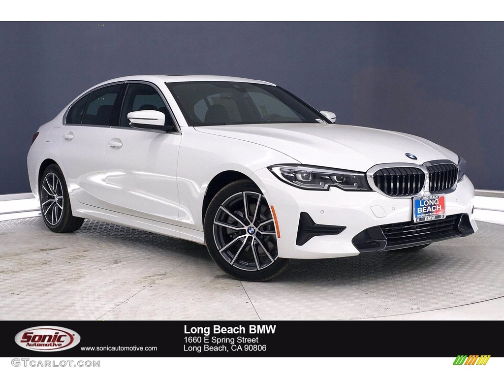 2021 3 Series 330i Sedan - Alpine White / Black photo #1