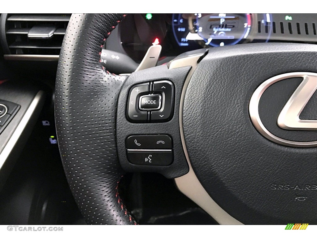 2019 Lexus IS 300 F Sport Rioja Red Steering Wheel Photo #139586457