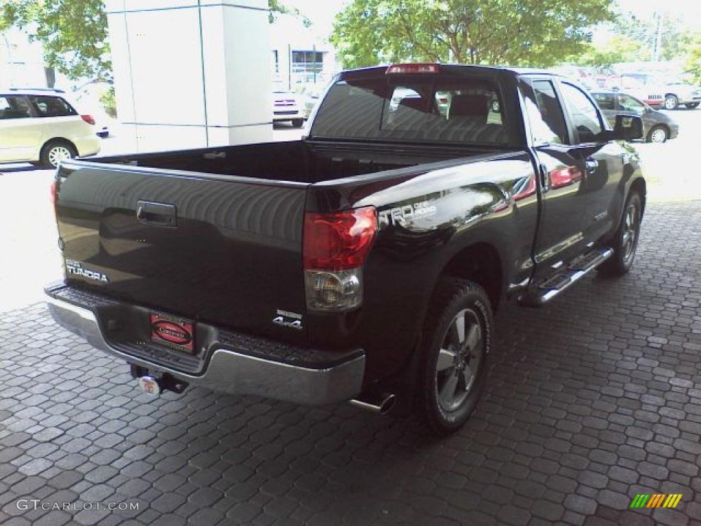 2007 Tundra Limited Double Cab 4x4 - Black / Graphite Gray photo #19