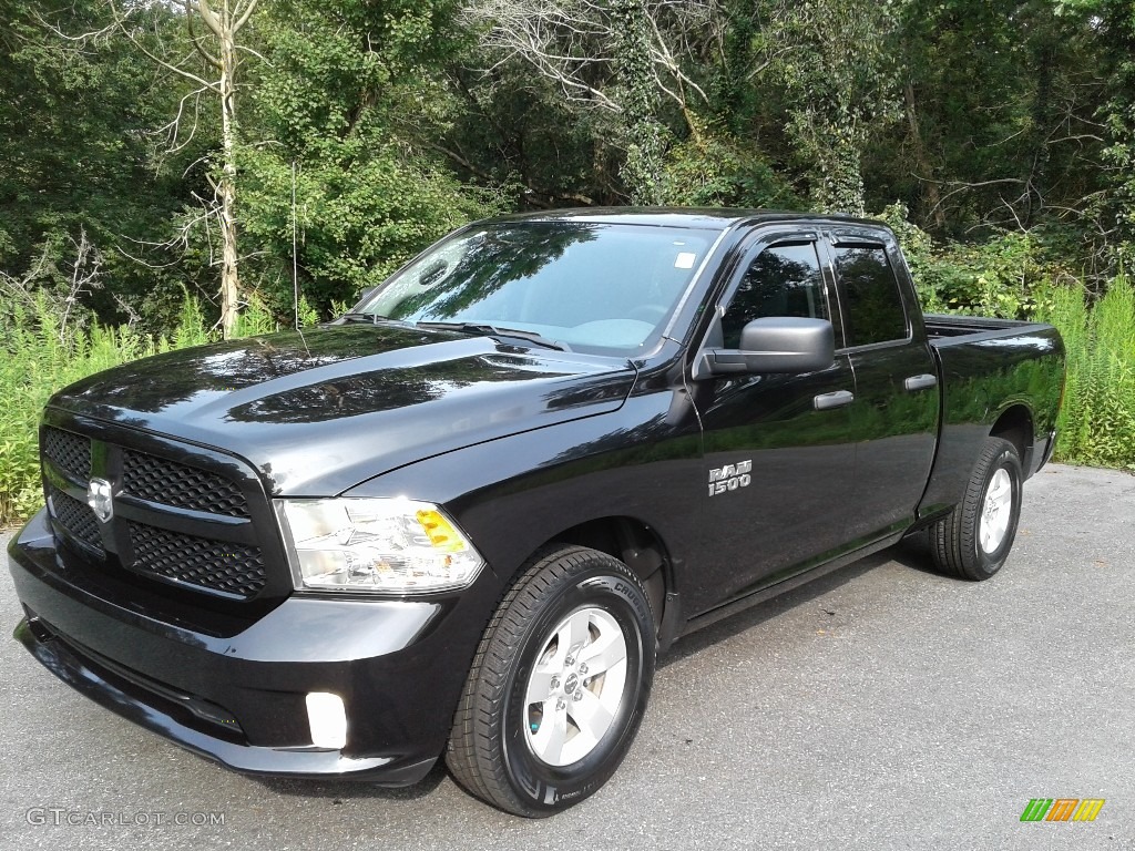 2017 1500 Express Quad Cab - Brilliant Black Crystal Pearl / Black/Diesel Gray photo #3